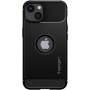 Trpežni ovitek Spigen Rugged Armor za iPhone 13 - črna