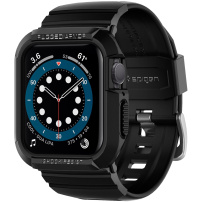 Spigen Rugged Armor Pro trpežno ohišje s paščkom za Apple Watch 40mm / 41mm - črna