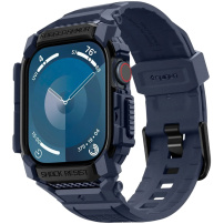 Spigen Rugged Armor Pro super durable etui s paščkom za Apple Ura 46 mm - temno modra