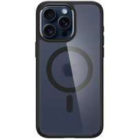 Spigen Ultra Hybrid MagFit transparentni ovitek z MagSafe za iPhone 15 Pro - črna