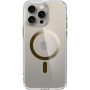 Spigen Ultra Hybrid MagFit transparentni ovitek z zlatim MagSafe za iPhone 15 Pro Max - jasno