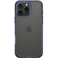 Spigen Ultra Hybrid prozoren ovitek z barvnim okvirjem za iPhone 16 Pro Max - temno moder