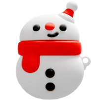 Silikonski ovitek za Airpods - rdeč snežak