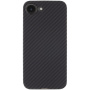 Tactical Aramid ovitek z vzorcem karbonskih vlaken in MagSafe za iPhone 16e / 17e - temno siv