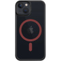 Tactical Hyperstealth 2.0 Transparent Cover z MagSafe za iPhone 13 - črno rdeč