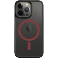 Tactical Hyperstealth 2.0 Transparent Cover z MagSafe za iPhone 13 Pro - črno rdeč