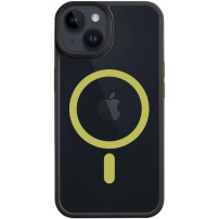Tactical Hyperstealth 2.0 Transparent Cover z MagSafe za iPhone 14 - črno rumen