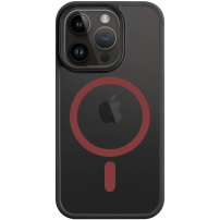 Tactical Hyperstealth 2.0 Transparent Cover z MagSafe za iPhone 14 Pro - črno rdeč