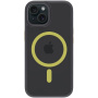 Tactical Hyperstealth 2.0 Transparent Cover z MagSafe za iPhone 15 - črno rumen