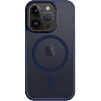 Prozorni etui Tactical Hyperstealth z MagSafe za iPhone 14 Pro - temno moder