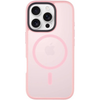 Tactical Hyperstealth Transparent Cover z MagSafe za iPhone 16 Pro - roza