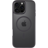 Tactical Hyperstealth Transparent Cover z MagSafe za iPhone 16 Pro Max - temno siva