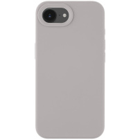 Tactical Velvet Smoothie silikonski ovitek z MagSafe za iPhone 16e / 17e - siv