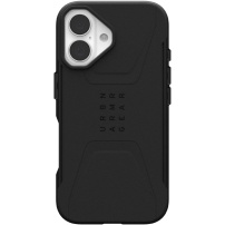 UAG Civilian Rugged Cover z MagSafe za iPhone 16 - črn
