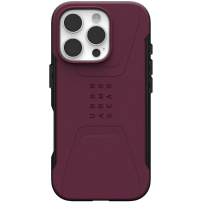 UAG Civilian Rugged Cover z MagSafe za iPhone 16 Pro Max - Bordo