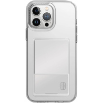 UNIQ Air Fender prozoren ovitek z žepom za kartice za iPhone 15 Pro Max - prozoren
