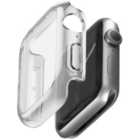 UNIQ Garde Hybrid ovitek z zaščito zaslona za Apple Watch 42mm (Series 10 / 11) - prozoren