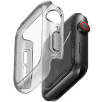 UNIQ Garde Hybrid ovitek z zaščito zaslona za Apple Watch 46mm - dimno