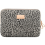 Torba z leopardjim vzorcem za iPad do 13" / MacBook do 14" - rjava