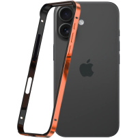 Zaščitni okvir za iPhone 16 Plus - oranžen