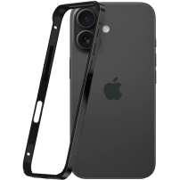 Zaščitni okvir za iPhone 16 Plus - črn