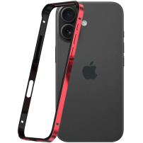 Zaščitni okvir za iPhone 16 Plus - rdeč