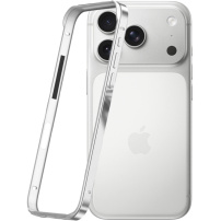 Zaščitni okvir za iPhone 17 Pro Max - srebrn