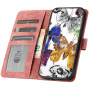 Preklopni etui z vzorcem metuljev za iPhone 16e / 17e - roza