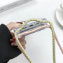 Prozoren ovitek z vrvico in MagSafe za iPhone 16 - moder