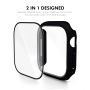 ENKAY maten ovitek s kaljenim steklom za Apple Watch 42mm (Series 10 / 11) - roza