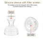XDcase nadomestni silikonski čepki s čistilno palčko za AirPods Pro 3 - XS/S/M/L - prozorni