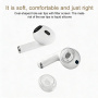 XDcase nadomestni silikonski čepki s čistilno palčko za AirPods Pro 3 - XS/S/M/L - prozorni