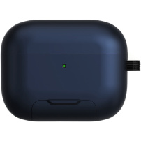 Ovitek s preklopnim stojalom in karabinom za AirPods Pro 3 - temno moder