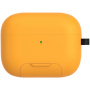 Ovitek s preklopnim stojalom in karabinom za AirPods Pro 3 - rumen