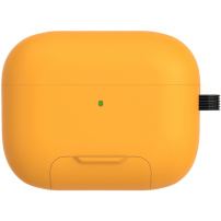 Ovitek s preklopnim stojalom in karabinom za AirPods Pro 3 - rumen