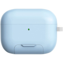 Ovitek s preklopnim stojalom in karabinom za AirPods Pro 3 - moder