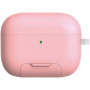 Ovitek s preklopnim stojalom in karabinom za AirPods Pro 3 - roza