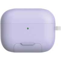 Ovitek s preklopnim stojalom in karabinom za AirPods Pro 3 - vijoličen