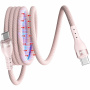 ENKAY magnetni pleten polnilni in podatkovni kabel - USB-C na USB-C - 1 m - roza