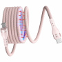 ENKAY magnetni pleten polnilni in podatkovni kabel - USB-C na USB-C - 2 m - roza