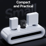 USAMS CC260 GaN mini hitri polnilni adapter z vhodom USB-C - 20W - bel