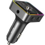WEKOME WP-C62 Bluetooth FM transmitter za avto z vrati USB-C / 2x USB-A - 48W - siv