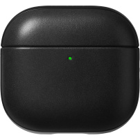 Nomad Modern Leather usnjen ovitek za AirPods 4 / 5 - črn