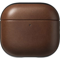Nomad Modern Leather usnjen ovitek za AirPods 4 / 5 - temno rjav