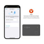 FIXED Tag Card smart lokator v obliki kartice s podporo Find My - črn