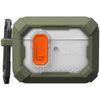 UAG Plasma trpežen ovitek z zapiranjem in karabinom za AirPods Pro 3 - olivno zelen