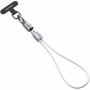 DUX DUCIS 2v1 silikonski polnilni in podatkovni kabel in pašček - USB-C na USB-C - 30 cm - bel