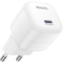 Yesido YC103 GaN mini hitri polnilni adapter z vhodom USB-C - 35W - bel