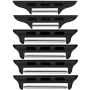 Komplet nadomestnih kovinskih zaponk s 3 širinami za Apple Watch Ultra 49mm / 46mm / 45mm / 44mm / 42mm - 3 kosi - črna