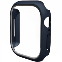 ENKAY maten ovitek s kaljenim steklom za Apple Watch 46mm - temno moder